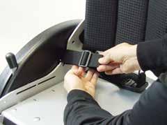 The length of the free belt end causes the lap belt length.