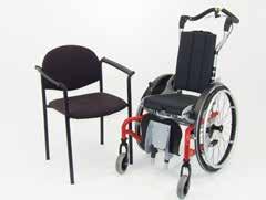 Firstly position the wheelchair at an angle of 45 to the seat or wheelchair (96), from which a transfer is to be made. Apply the parking brake (99).