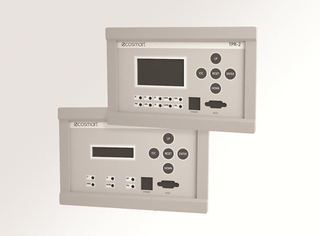 Ecosmart Series Protection Relay Made in Italy Protection, monitoring and control relays for MV users series ECOSMART TPR-1 and TPR-2: phase overcurrent protection for overload and short circuit