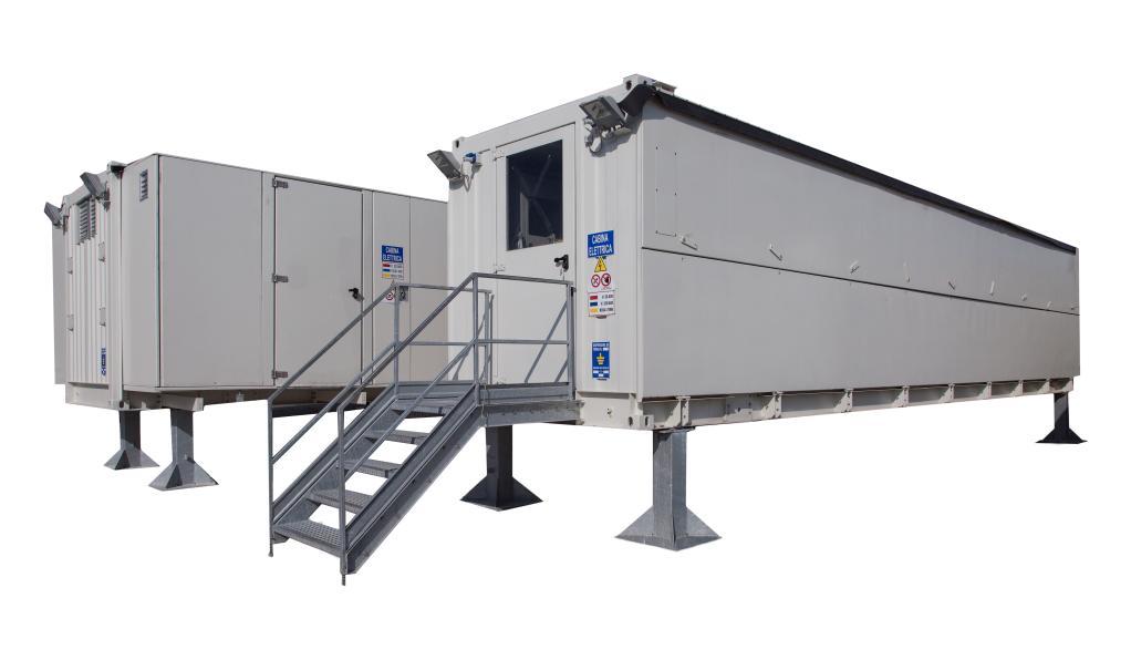 Prefabricated Mobile Substation Made in Italy Substation with Modular Metal Structure Prefabricated mobile substation