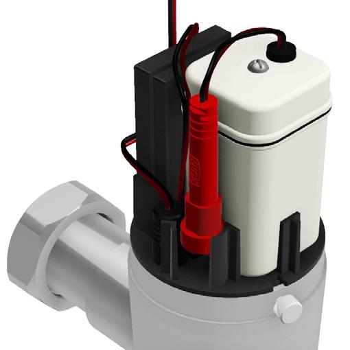 Ensure the batteries are inserted in the proper orientation or the valve will not function properly. [See warning on Page 2] 3.1.4) Place the battery housing back into its designated area.