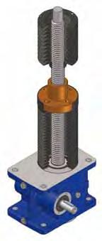 Screw jacks MA Series - ptins Screw jacks MA Md.B with bellws Bellws are nrmally fitted between the screw jack husing and the nut and als between the nut and the acme screw end.