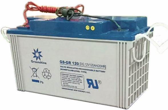 Greenshine Gel-type Battery (80Ah 120Ah 150Ah 200Ah) GEL deep cycle battery with a 12 years floating design life is especially designed for frequent cyclic discharge under extreme temperature.