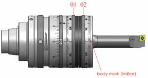Romicron High-Performance Boring Systems 1. The balancing dials are identified on the figure below. 2.