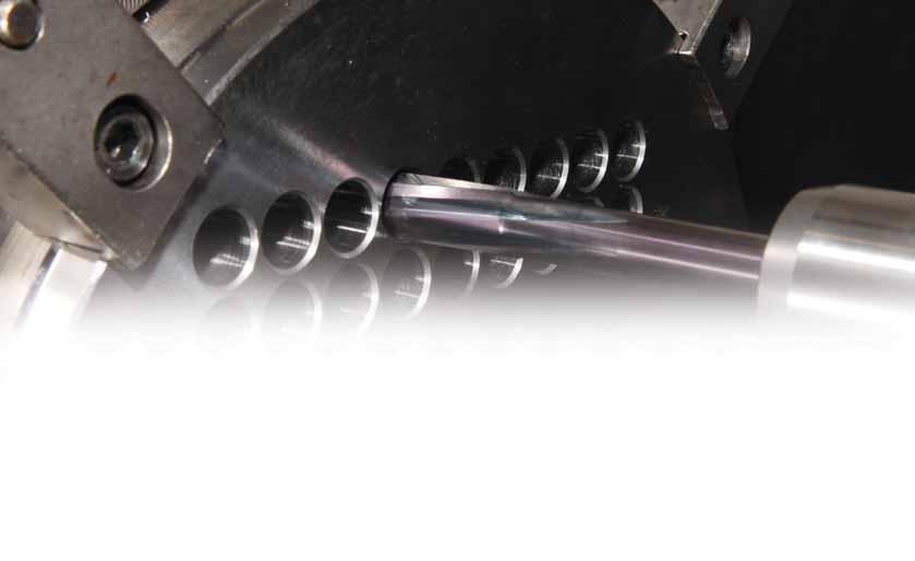 Specific coatings and lead configurations enable high-speed machining of steel, stainless steel, cast iron, and non ferrous materials at accelerated speeds.
