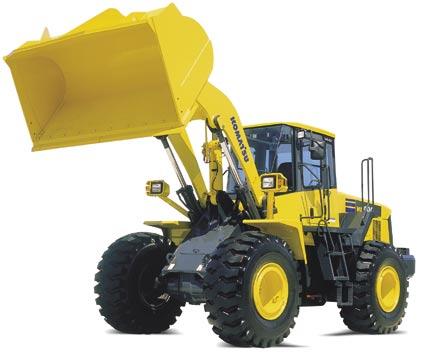 WHEEL LOADER WA400-5 Excellent stability and manoeuvrability With a tread width of 2.170 mm and a long wheelbase of 3.