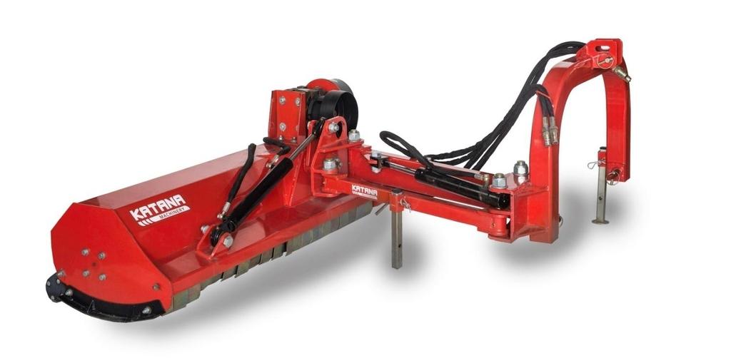VERGE FLAIL MOWER (VFLM) Flail mower installed on hydraulically steered arm providing flexibility of cutting position Arm provides ability to cut behind the tractor as well as on the side of tractor