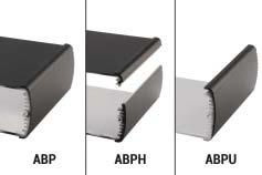 Universal aluminium profile enclosure, IP 65 The flexible length and the profile variants