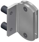 KTA8 Door Stop (Attaches to KTA8 open rail), Stainless Steel 304 with Rubber Bumpers
