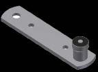 KT127SS2 Bottom guide, ball bearing single roller (stainless steel) for floor channel or bottom door channel FRONT VIEW SIDE VIEW 1-3/8 (35mm) KT116 guide 3/ (5mm) KT174