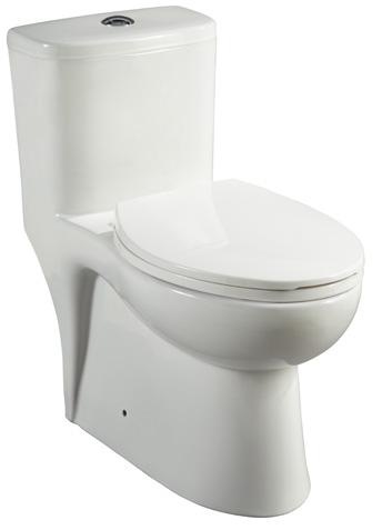 pg. 13 sensible sophistication ONE-PIECE TOILET Product Code: MIRAL241WH (white) ADA compliant 16" high bowl Comes with MIRTSSC201 easy-close seat and cover 12" rough-in 1.