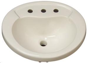 pg. 17 sensible sophistication SELF-RIMMING LAVATORY Dimensions: 21-5/8" x 17-1/8" MIRPR451WH single-hole (white) MIRPR454WH 4" centers (white) MIRPR458WH 8" centers (white) MIRPR451BS single-hole