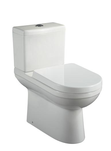 pg. 19 sensible sophistication WALL-MOUNTED TOILET Product Code: MIRML220WH - bowl with seat (white) Wall hung, washdown bowl, with easy-close seat and cover Uses concealed tank, available in single