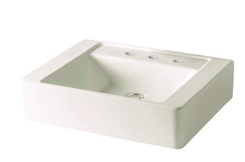 001 lavatory carrier recommended for wall hung installations CONSOLE FOR SMALL SQUARE LAVATORY Dimensions: 23-7/16" x 18-5/16" MIR2419RCP Polished chrome MIR2419RSS Stainless steel 18 gauge, Type 304