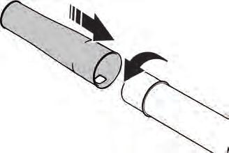 To adjust the digital control handle 3. Tighten the screw on the tube clamp with a screwdriver. 4.