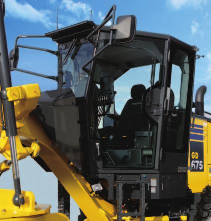 MOTOR GRADER GD675-5 Excellent Visibility from cab