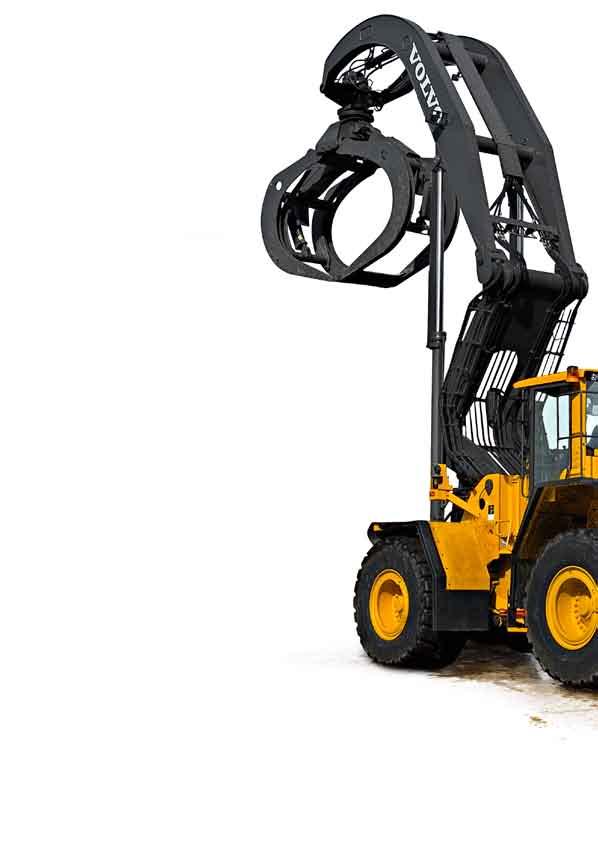 A MACHINE YOU CAN ALWAYS TRUST Volvo High Lift Arm System A new Volvo design of tilt and lift arms for improved lift height, reach, and visibility Provides superior force throughout the work cycle