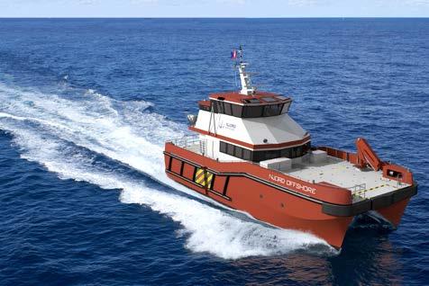 Quadruple IPS installations Meeting the diverse customer needs and specifications Njord Offshore the commercial and technical managers of a fleet of 21 m and 26 m transfer vessels have ordered four