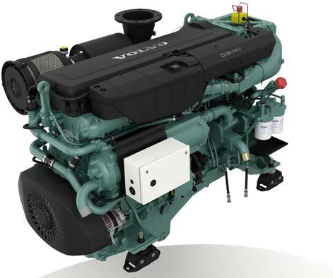 D16-series The new D16 in-line 6-cylinder diesel is specially designed and developed for installations in heavy duty commercial displacement craft, featuring the latest design in modern diesel