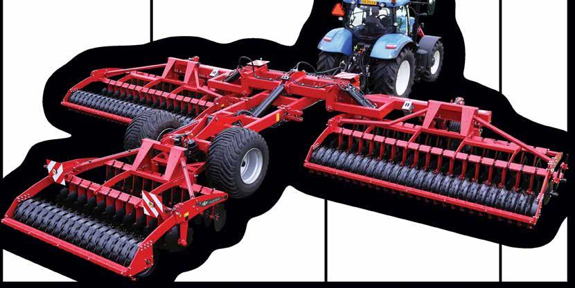 Tulip Multidisc 1250 XLHT The Tulip Multidisc 1250 XLHT is a trailed high speed disc harrow with a very robust transport under-carriage with lift system, large axle and large tyres that prepares the