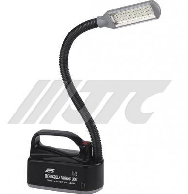 JTC-3106F RECHARGEABLE 48 LED WORKING LAMP WITH MAGNET Lamp:48 flat LED (made in Taiwan)-20000mcd Battery:6V/4AH w/o add water