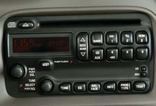 12 Getting to Know Your Bonneville Audio Systems AM/FM Stereo with Compact Disc Player Setting the clock: Press and hold HR or MIN for two seconds.