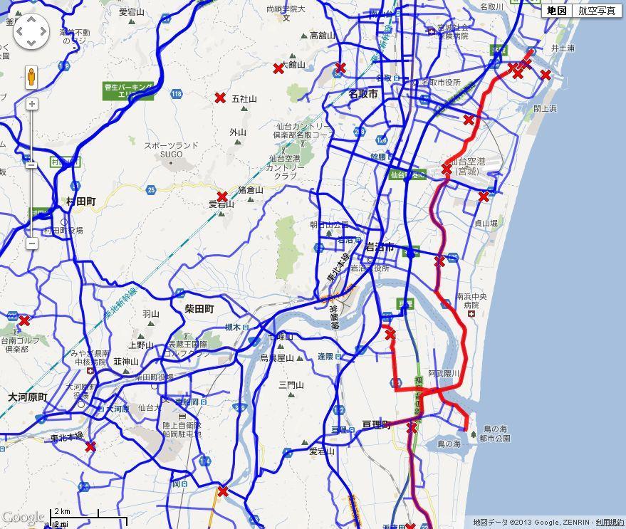 15 Probe data with road closure