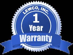 LEWCO, Inc. Warranty Conveyor Products 1. LEWCO, Inc. s warranty becomes null and void if payment in full is not received for goods and services. 2.