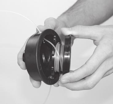 Remove spool and spool spring from the Trimmer Head Assembly, and clear any remaining Trimmer line from the spool. 5. When replacing Trimmer line only use 0.080 in. (2 mm) diameter line. 6.