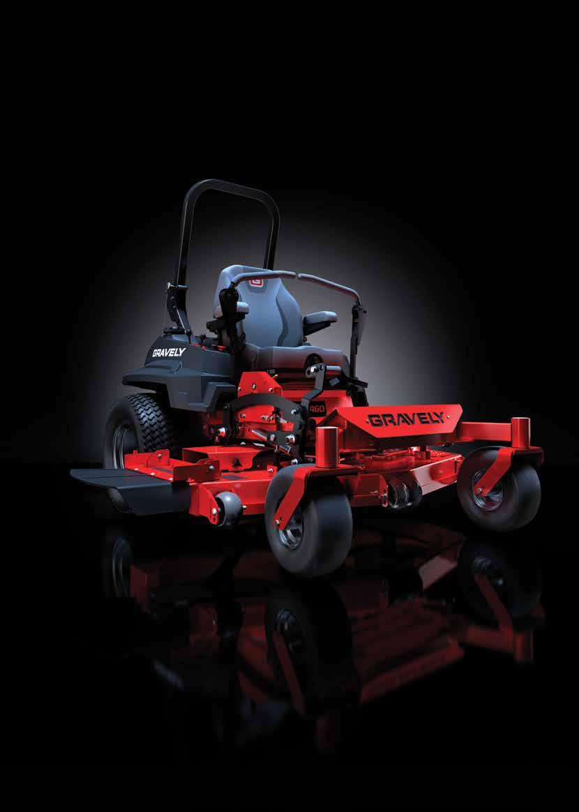 PRO TURN OF THE CENTURY 4PRO-TURN 400 SERIES COMMERCIAL PRO-TURN 400 SERIES Get face-to-face with the new face of Gravely Pro-Turns.
