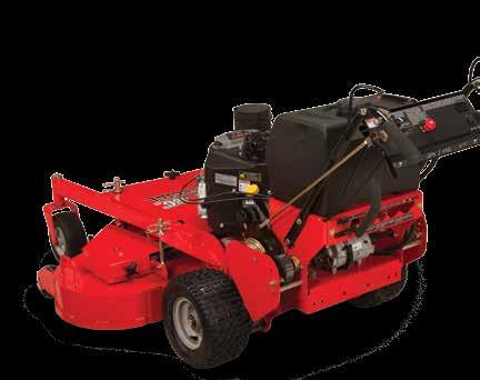 motors 7 mph forward speed, 3 mph reverse speed Electric PTO Electric start (48" decks and larger) Lockable and floating 7-gauge deck Solid foam filled front tires PRO-WALK HYDRO MODELS