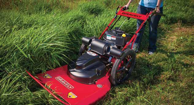Pro-24 Brush Cutter CLEARS WHAT A MOWER CAN T Clear tough brush and dense vegetation including tree saplings up to 1.