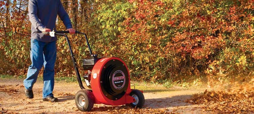 Hurricane Plus Blower Series BLOWAWAY THE DEBRIS Clear leaves and other debris from a variety of surfaces quickly and easily with an all-steel, high-power Hurricane Plus blower.