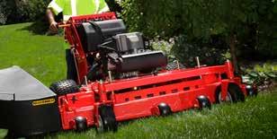 A unique aspect of stand-on mowers is the ability to move freely with total control and less fatigue.