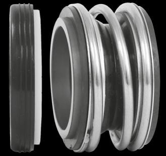 Elastomer Bellow MTS EBG1S/12S/13S Characteristics Unbalanced Mechanical Seal. Independent on direction of rotation.