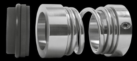Parallel Spring Characteristics MTS PS7 Unbalanced Mechanical Seal. Independent on direction of rotation.