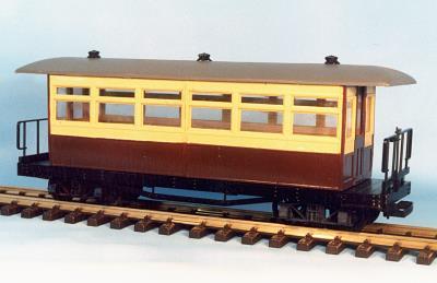 Glazing material, rubbing strips and underframe trusses are included together with plastic bogles and wheels (45mm gauge).