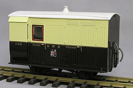 VOR Passenger Brake Van The four wheel brake vans were a common sight on the VOR, as none of the coaches were originally constructed with brake compartments.