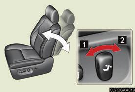 Topic Before Driving Front Seats Adjusting seat position Moves the seat forward Moves the seat backward Adjusting seatback angle Tilts the seatback forward