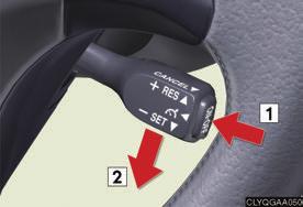 Topic 3 When Driving Cruise Control (If Equipped) Cruise control allows the driver to maintain a constant speed without having to operate the accelerator pedal.
