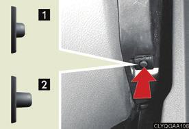 8 Turning the power back door system on and off (with power back door) To