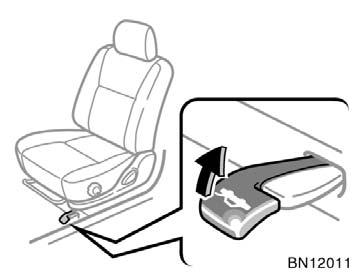 Lock release lever Lock release lever cancelling system CAUTION Keep the trunk lid closed while driving.