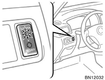 SETTING THE SYSTEM You can set the system as follows. 1. Remove the key from the ignition switch. 2. Have all passengers get out of the vehicle. 3. Close all the doors and trunk lid securely. 4.