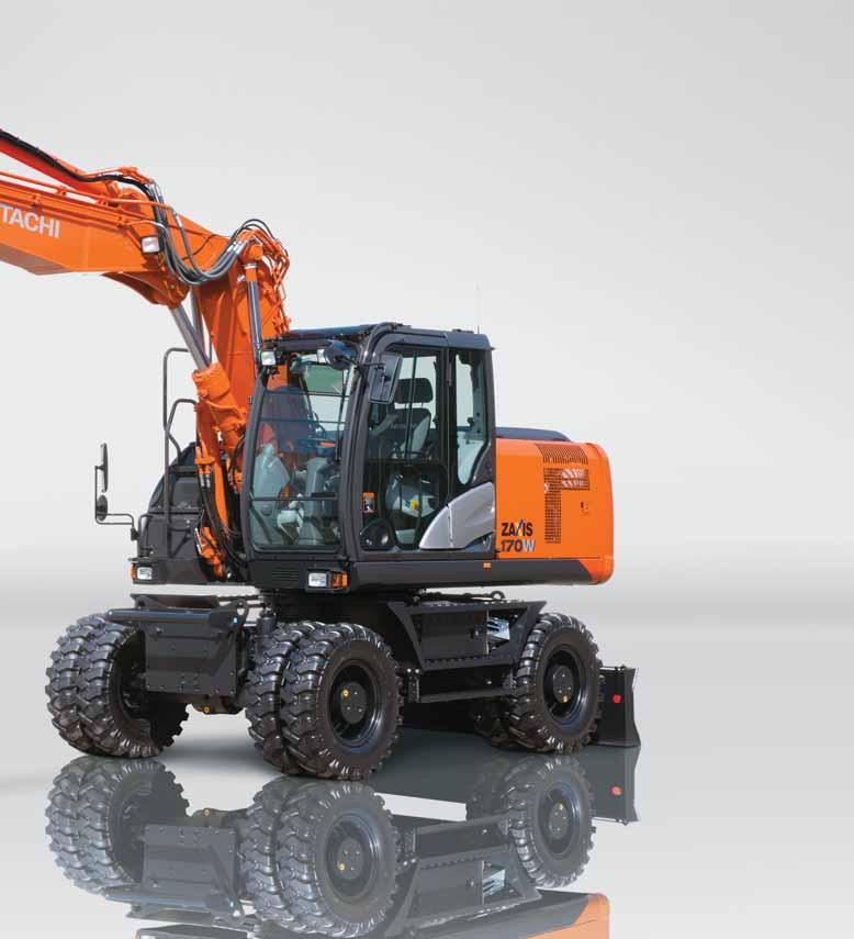The design of the new Hitachi ZAXIS 170W medium excavator is inspired by one aim empower your vision. It delivers on five key levels: performance, productivity, comfort, durability and reliability.