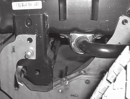 MOUNT INSTALLATION Use caution not to pinch, cut or drill through any wires or hoses running along the frame rails. 5.