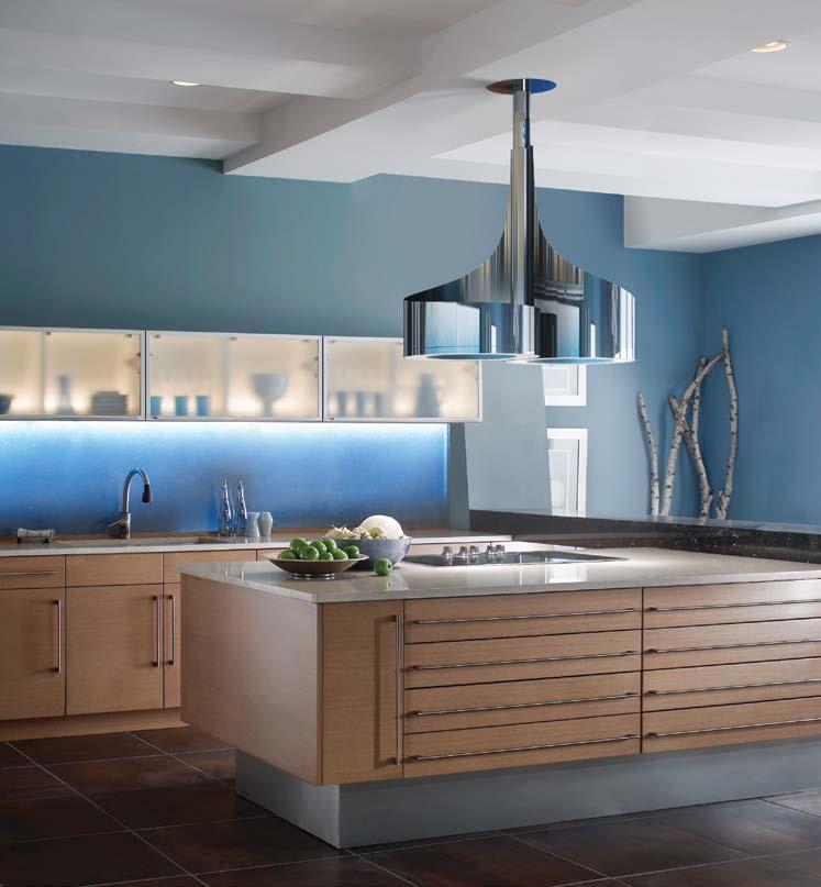 Courtesy of Wood-Mode Fine Custom Cabinetry All range hoods deal with air, but how many are sculpted by it?