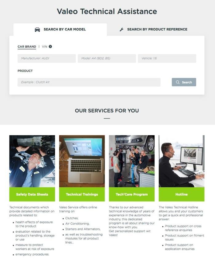 Game changing service innovations Valeo s digital revolution is here. The Group is assisting vehicle repair professionals with the launch of three new technical and digital services.