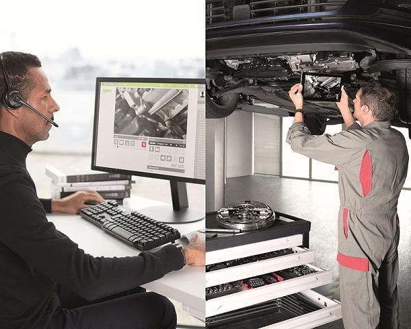 Valeo Connected Assistance: Valeo experts working alongside mechanics Four in five professionals have a smartphone, and the majority of them already use their device professionally (GiPA French