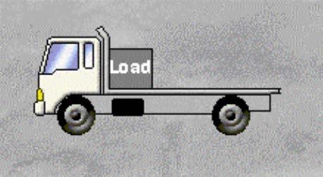 LR010 - Load Restraint LRG/ The load on the vehicle shown in the diagram below is resting against the headboard. This method of load restraint is known as - - Blocking. - Attaching. - Containing.