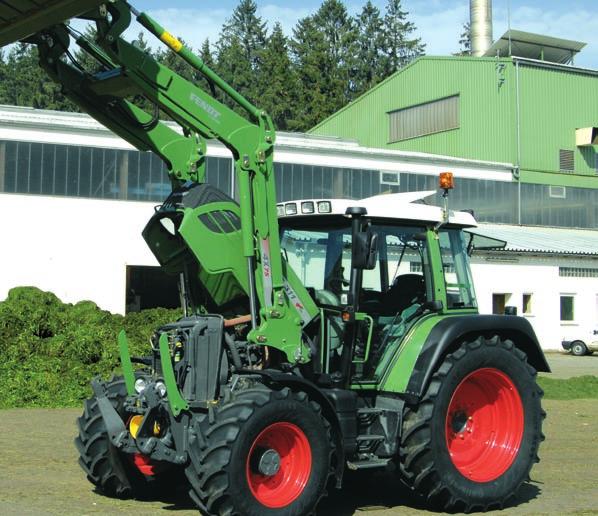 Best access to all maintenance points on the tractor Simple and fast maintenance on the front loader Large-sized bearing sleeves Protected, easily accessible